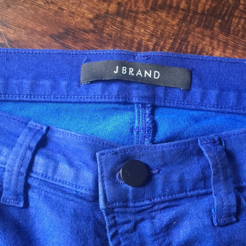 JBrand Coated Cobalt blue skinny jeans 25 - Picture 2 of 11